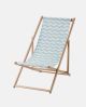 Beach chair, foldable light blue