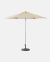 Umbrella with base, tilting beige